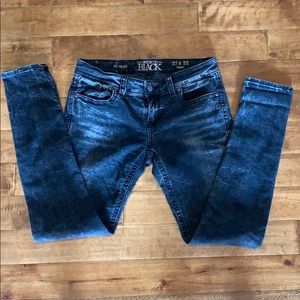 Buckle Black skinny jeans